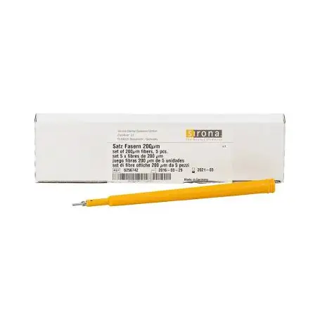 set of 200µm fibers, 5 pcs.